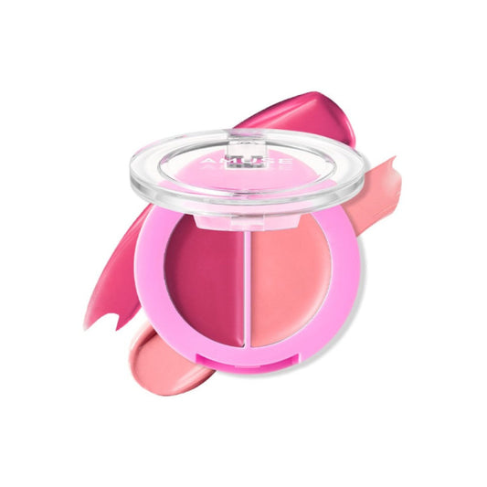 AMUSE grape lip and cheek balm cool berry tone dewy finish