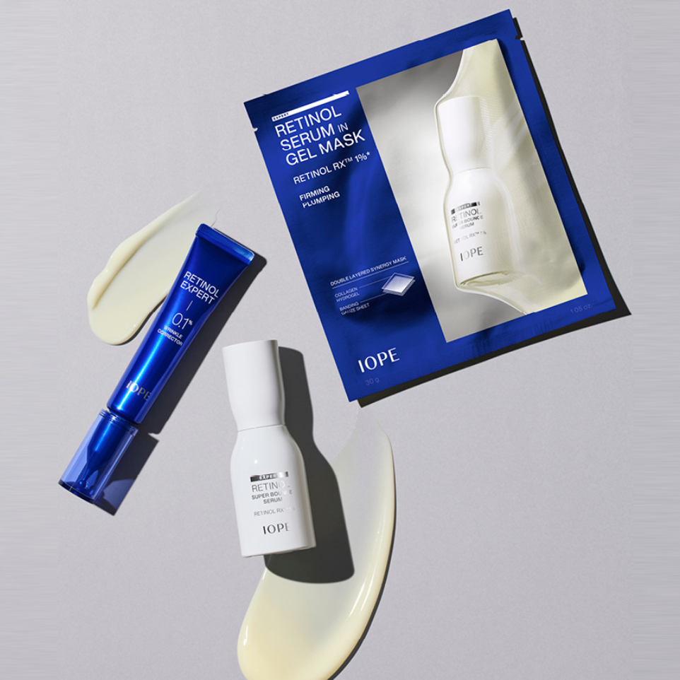 IOPE Retinol serum in gel mask | K-Beauty Blossom USA