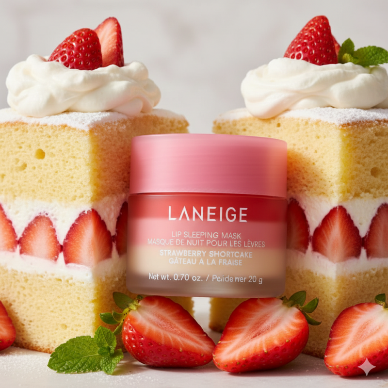 Laneige Strawberry shortcake lip sleeping mask