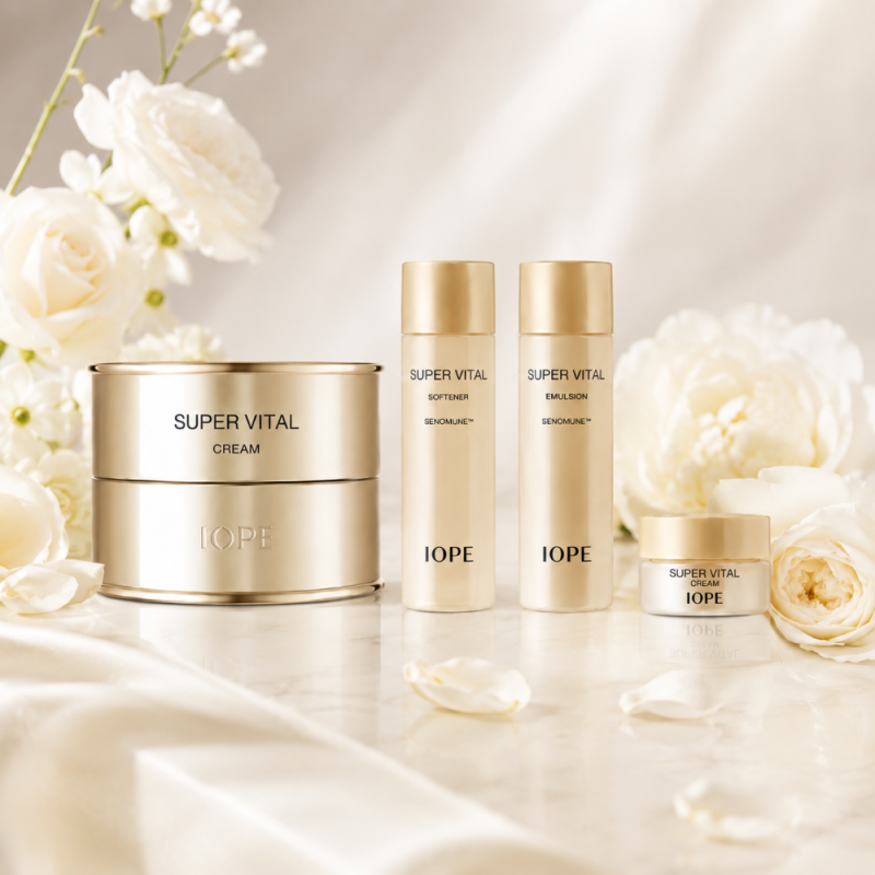IOPE Super Vital Cream Gift Set front view with Super Vital Cream