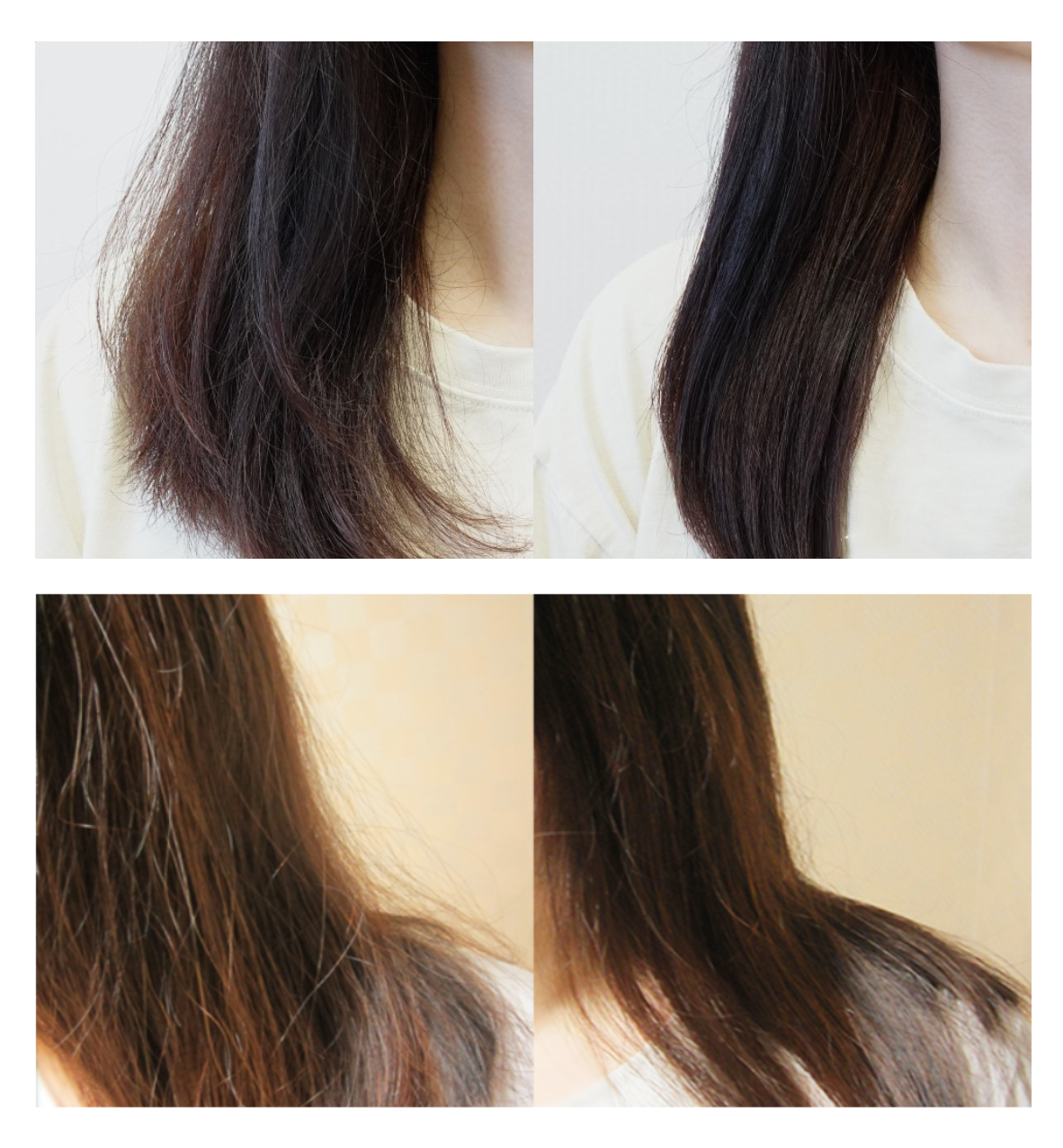 before & after Mise En Scène Perfect Serum | K-Beauty Blossom USA