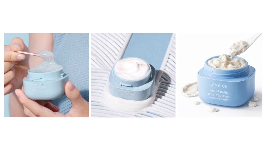 Laneige gel, cream moisturizer and intensive cream 