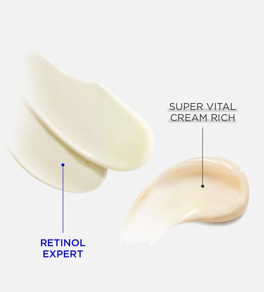 Texture of retinol and cream | K-Beauty Blossom USA