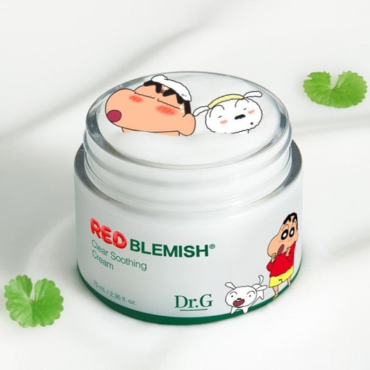 Dr.g Red Blemish Clear Soothing Cream 70Ml X 2 + One Ramdom Cosmetic Pouch Moisturizer