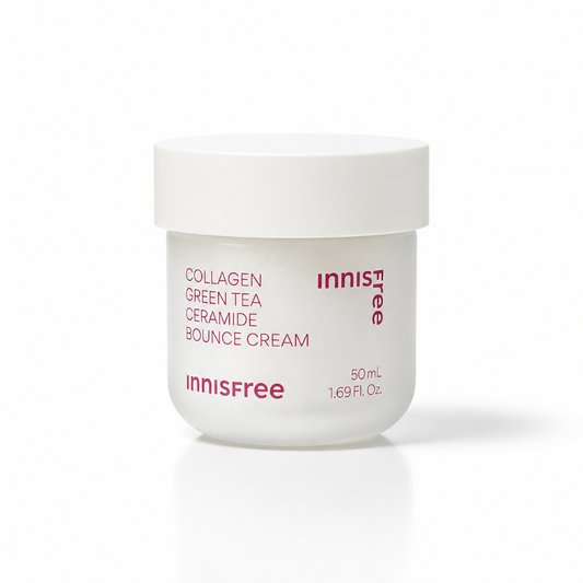 Innisfree collagen green tea ceramide bounce cream  for healthy skin barrier