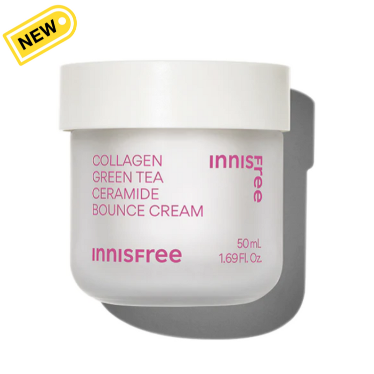 Innisfree Collagen Green Tea Ceramide Bounce Cream Moisturizer