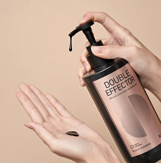 RYO Double Effector Black Shampoo (Deep Brown Color) | K-Beauty Blossom USA