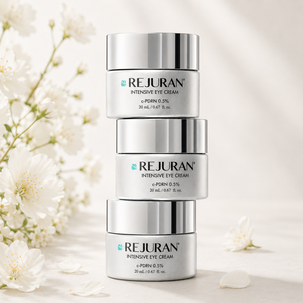 Rejuran Intensive Eye Cream c-PDRN 0.5% before and after wrinkle improvement