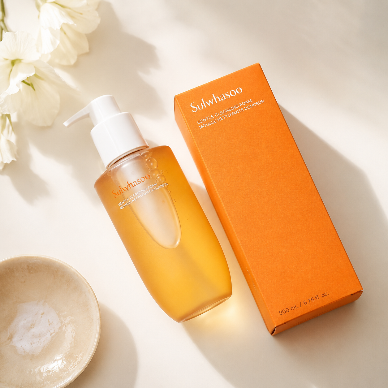 Sulwhasoo gentle cleansing foam, hydrating cleanser