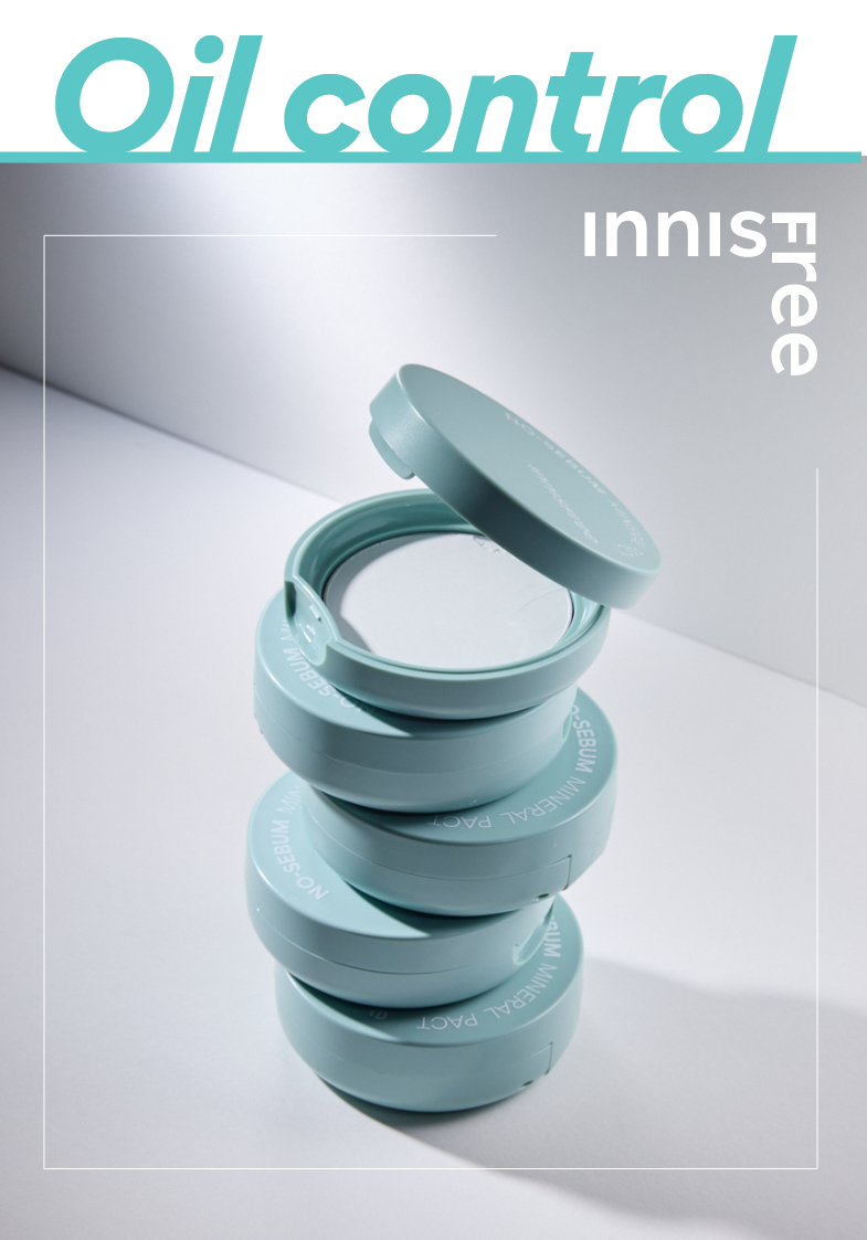 [New & Improved] Innisfree No Sebum Mineral Pact contorls oil