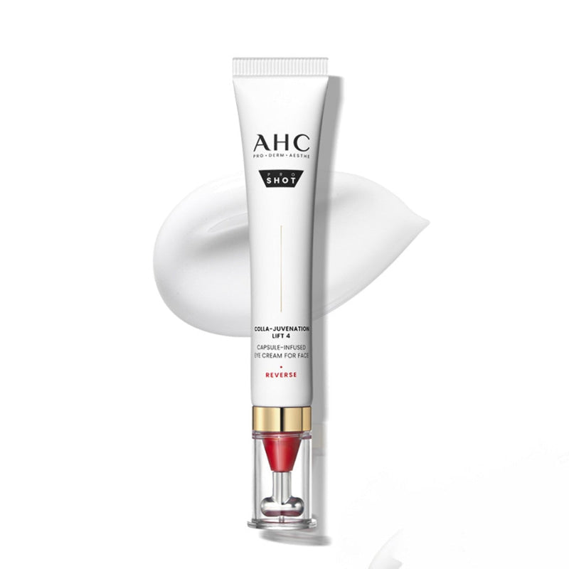 AHC Pro Shot Colla-Juvenation Lift 4 set with 30 mL Capsule-Infused Eye Cream for Face