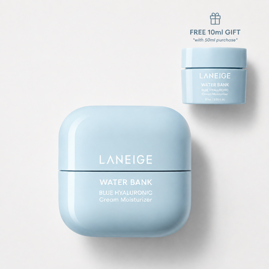 LANEIGE Water Bank Blue Hyaluronic Cream texture for normal to dry skin