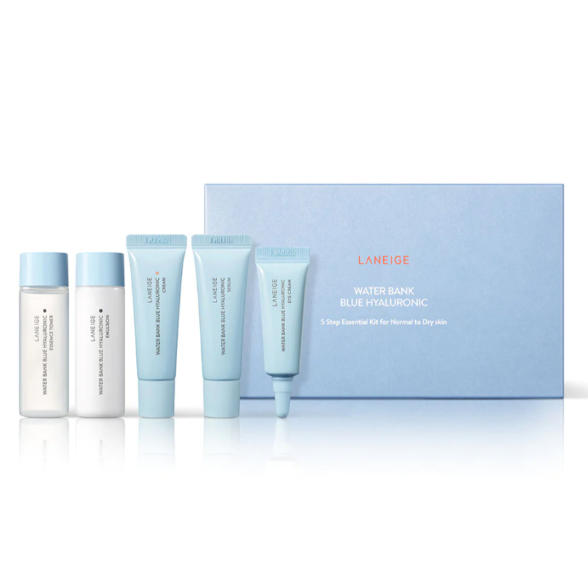 LANEIGE Water Bank Blue Hyaluronic 5 Step Eessential Kit | K-Beauty Blossom USA