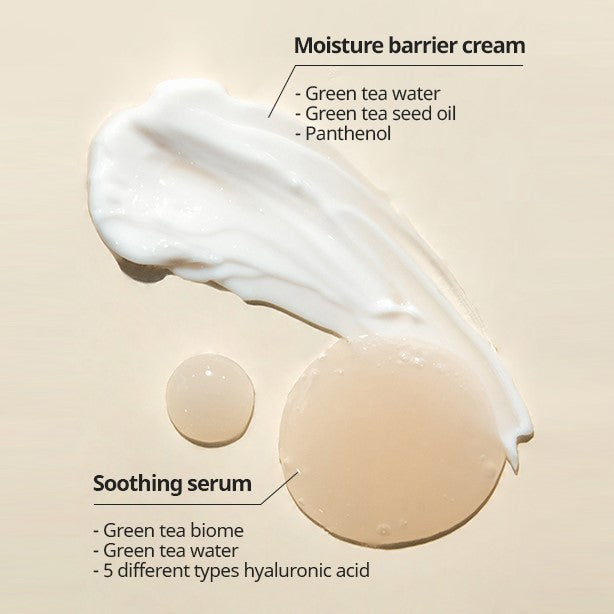 Texture of Innisfree Green Tea Seed Moisture Duo Kit (Serum & Cream)