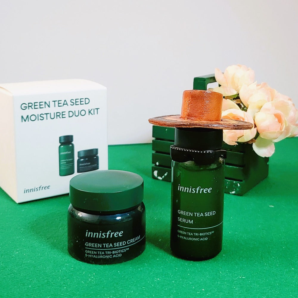 Innisfree Green Tea Seed Moisture Duo Kit (Serum & Cream) | K-Beauty Blossom USA