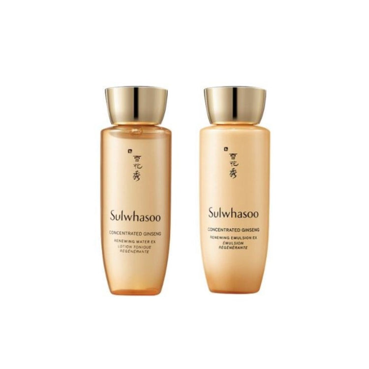 SULWHASOO Concentrated Ginseng EX Water 25ml & Emulsion 25ml | K-Beauty Blossom USA