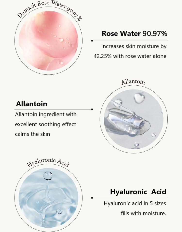 Main ingredients of Mamonde Rose Water Toner | K-Beauty Blossom USA