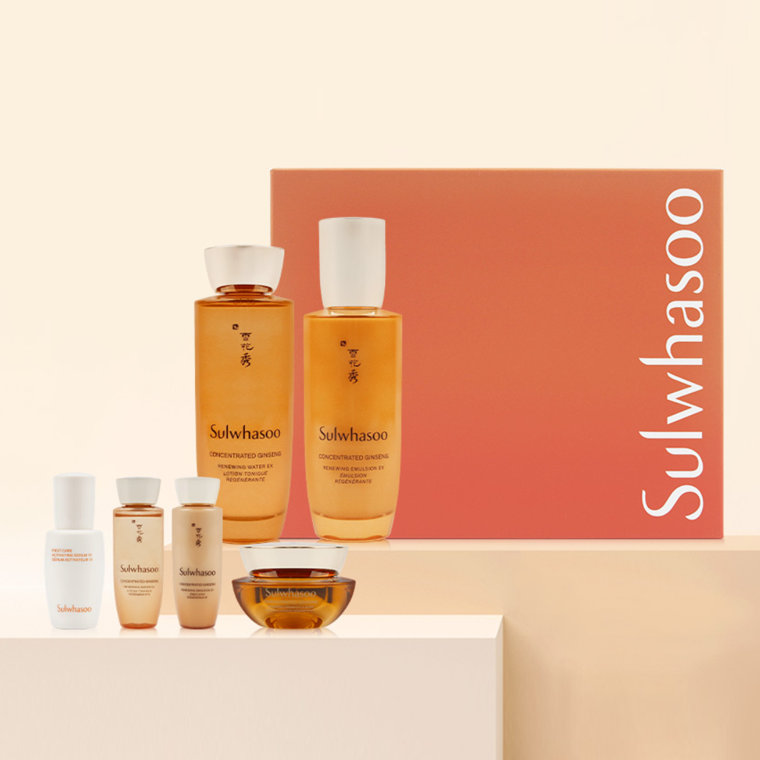 [New & Improved] SULWHASOO Concentrated Ginseng Daily Routine Set | K-Beauty Blossom USA