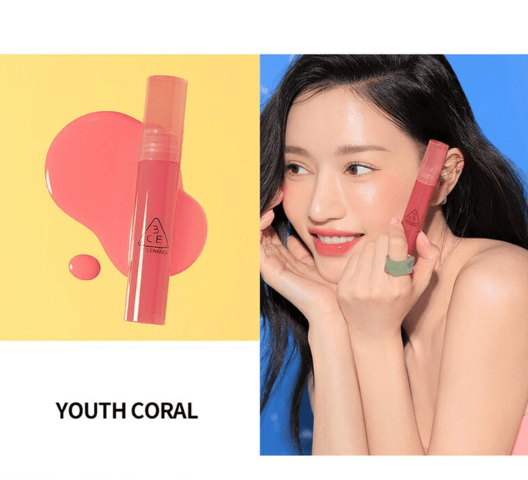 3CE Syrup Layering Tint (Youth coral) |  K-Beauty Blossom USA